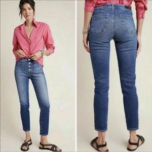 Ag Adriano Goldschmied Blue Ankle Jeans